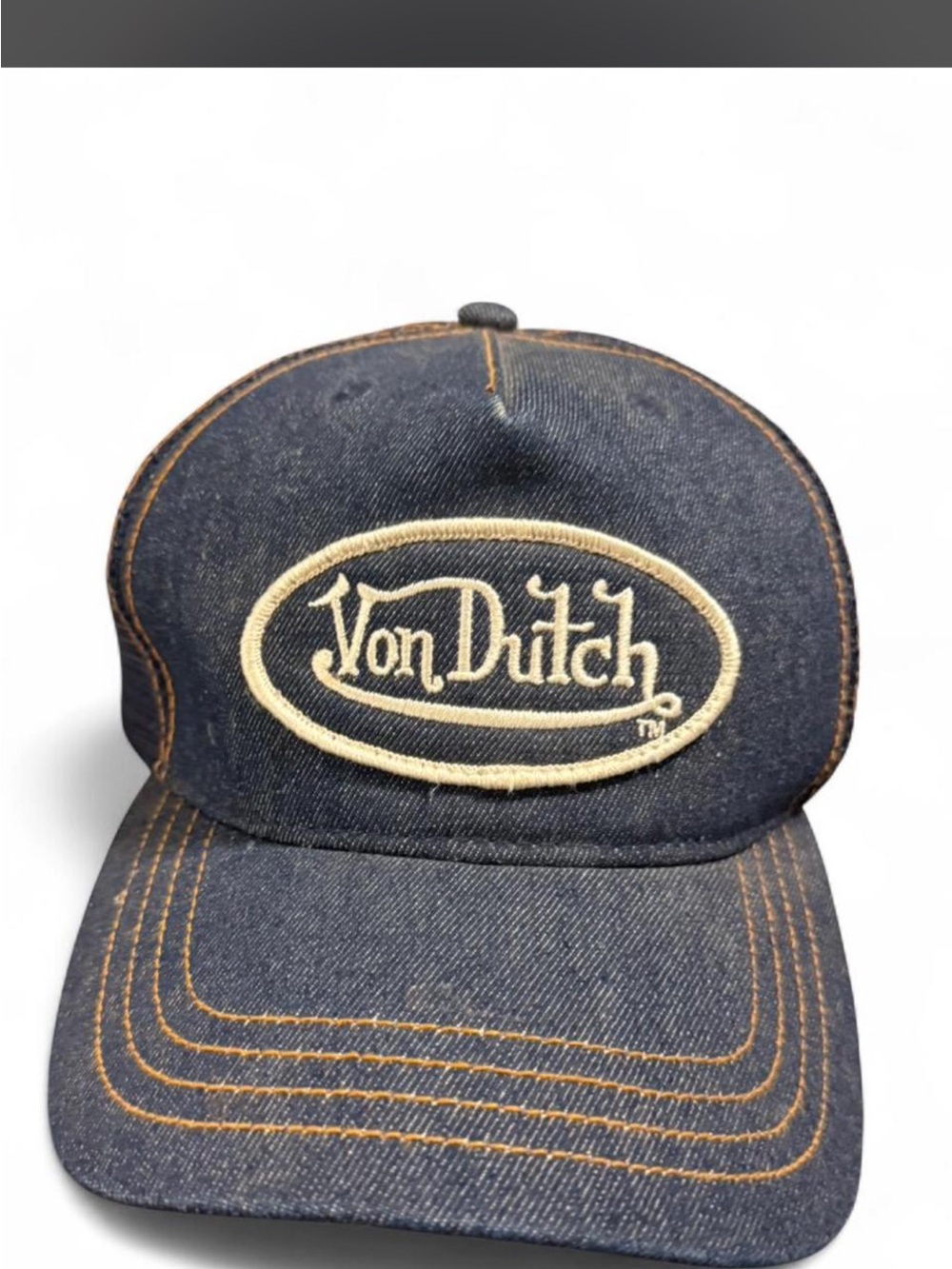 Von Dutch Denim Trucker Hat